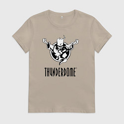 Футболка хлопковая женская Thunderdome v 2, цвет: миндальный