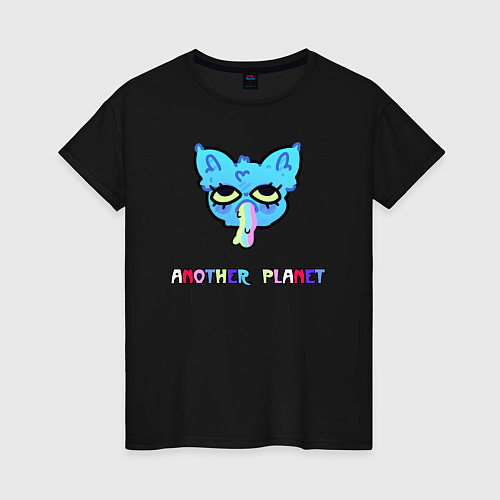 Женская футболка Another planet / Черный – фото 1