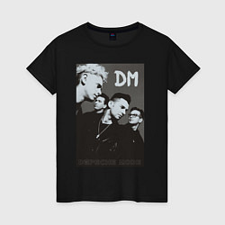 Футболка хлопковая женская Depeche Mode 90 Violator, цвет: черный
