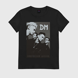 Футболка хлопковая женская Depeche Mode 90 Violator, цвет: черный