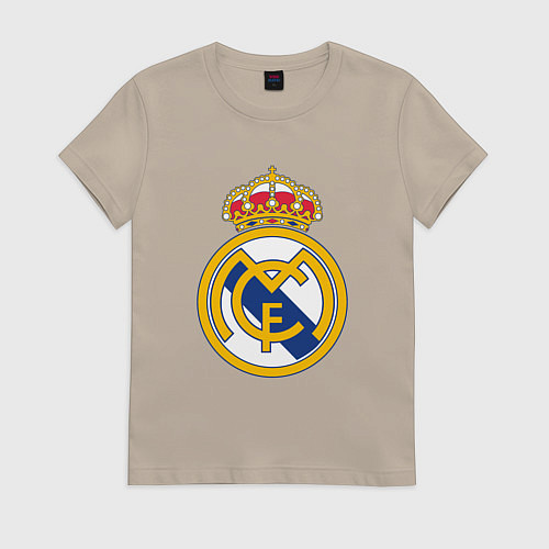 Женская футболка Real madrid fc sport / Миндальный – фото 1