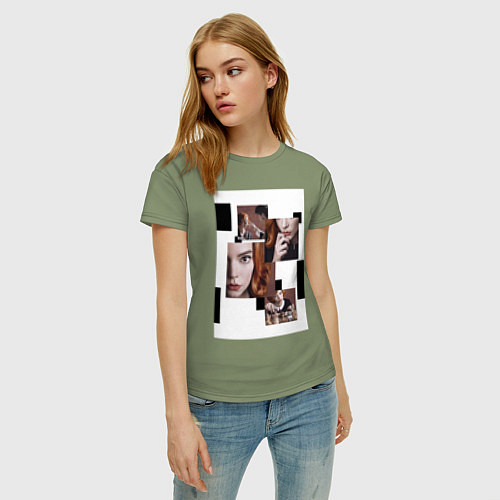 Женская футболка Ход королевы винтаж / Авокадо – фото 3