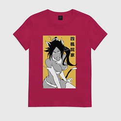 Футболка хлопковая женская Йоруичи, цвет: маджента