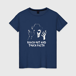 Футболка хлопковая женская Depeche Mode - Reach out and touch faith, цвет: тёмно-синий