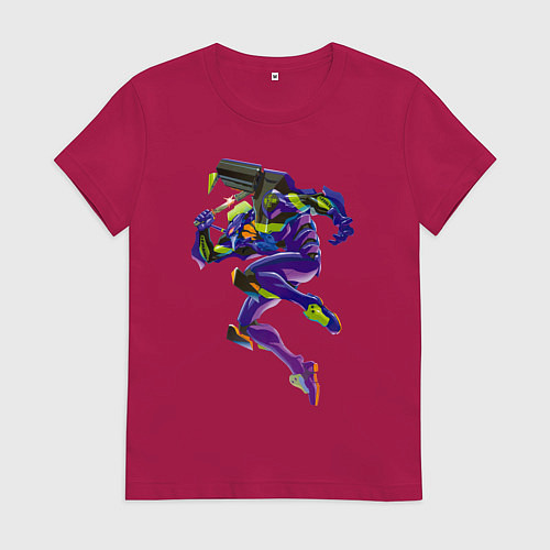 Женская футболка Био-робот евангелион 01 / Маджента – фото 1