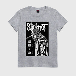 Футболка хлопковая женская Slipknot - hope is gone, цвет: меланж