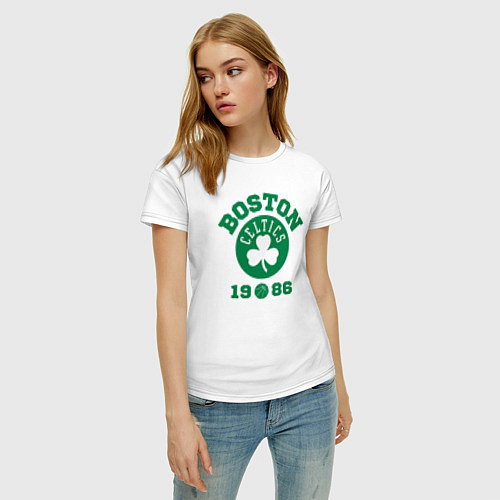 Женская футболка Boston Celtics 1986 / Белый – фото 3