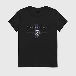 Футболка хлопковая женская VNV Nation - a futurepop band, цвет: черный