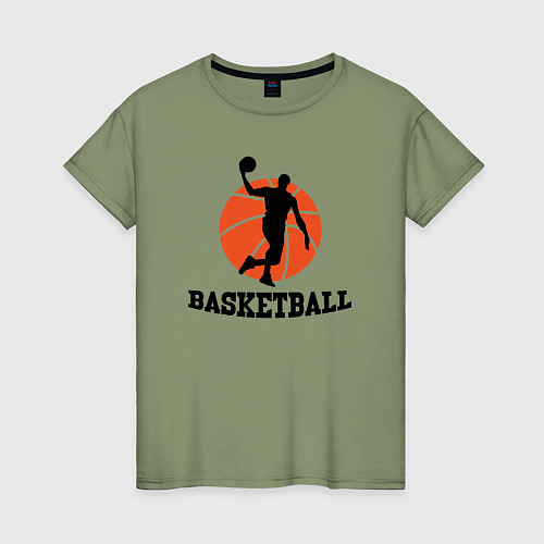 Женская футболка Баскетбольный стиль / Авокадо – фото 1