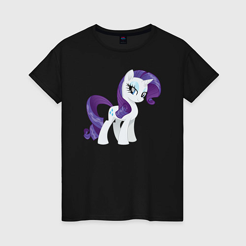 Женская футболка Рарити из My Little Pony в кино / Черный – фото 1