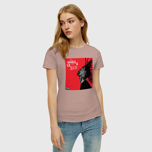 Женская футболка Wlole lotta / Пыльно-розовый – фото 3