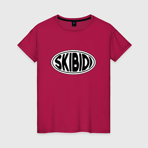 Женская футболка Скибиди / Маджента – фото 1