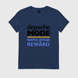 Футболка хлопковая женская Depeche Mode - Some Great Reward, цвет: тёмно-синий