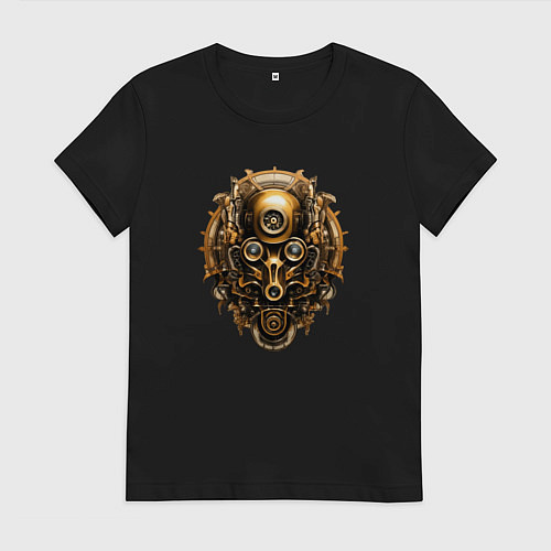 Женская футболка Стимпанк маска / Черный – фото 1