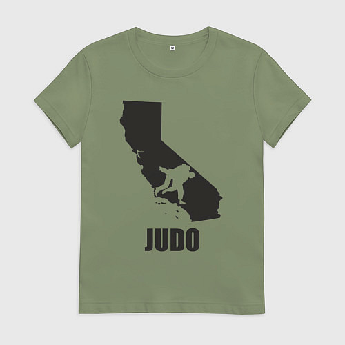 Женская футболка Дзюдо Калифорния / Авокадо – фото 1