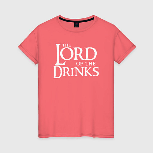 Женская футболка Повелитель напитков / Коралловый – фото 1