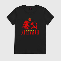 Футболка хлопковая женская Red Lenin, цвет: черный