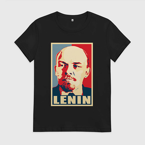 Женская футболка Владимир Ильич Ленин / Черный – фото 1