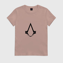 Футболка хлопковая женская Assasin, цвет: пыльно-розовый
