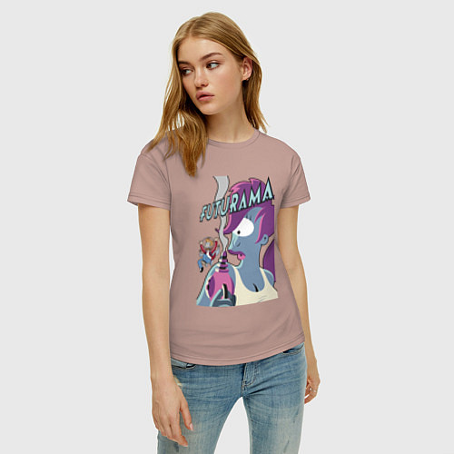 Женская футболка Лила и Фрай / Пыльно-розовый – фото 3