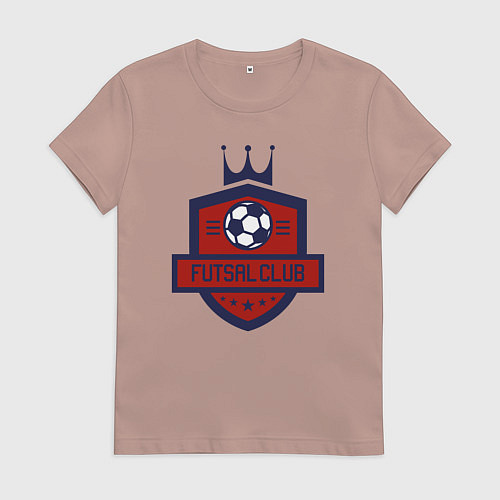 Женская футболка Футзальный клуб / Пыльно-розовый – фото 1