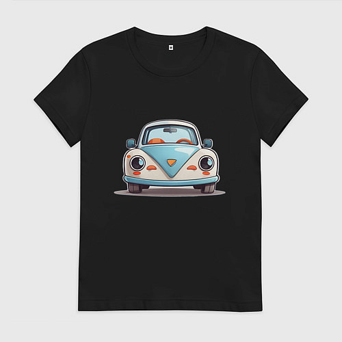 Женская футболка Машинка / Черный – фото 1