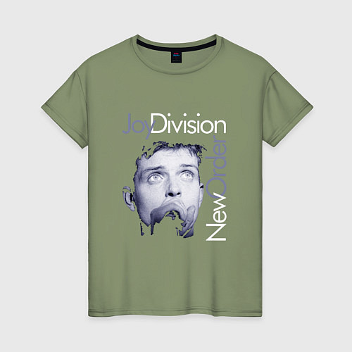 Женская футболка Joy Division - Ian Curtis / Авокадо – фото 1