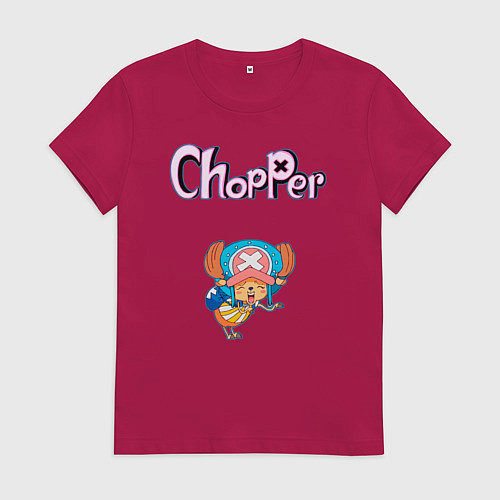 Женская футболка Чоппер доктор из аниме ван пис / Маджента – фото 1