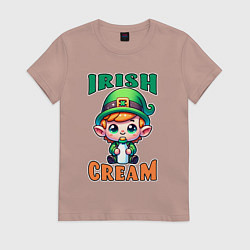 Футболка хлопковая женская Irish Cream, цвет: пыльно-розовый
