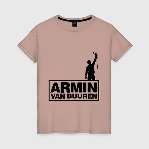Женская футболка Armin van buuren / Пыльно-розовый – фото 1