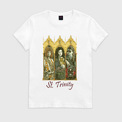 Футболка хлопковая женская St trinity, цвет: белый