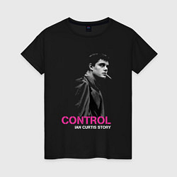 Футболка хлопковая женская Joy Division - Control film, цвет: черный