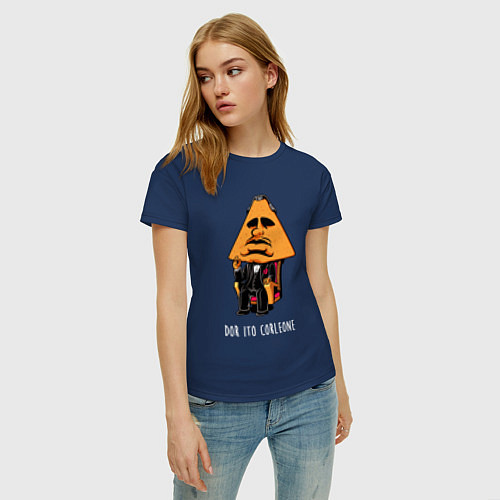 Женская футболка Дорито Корлеоне / Тёмно-синий – фото 3
