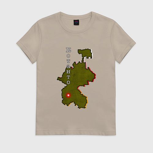 Женская футболка Осетия Котанто / Миндальный – фото 1