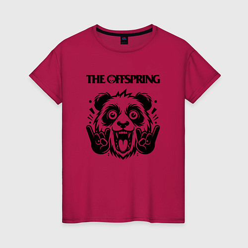 Женская футболка The Offspring - rock panda / Маджента – фото 1