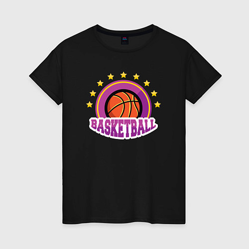 Женская футболка Basket stars / Черный – фото 1