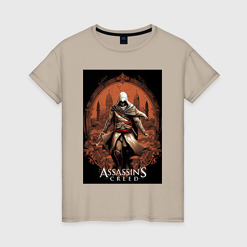 Женская футболка Assassins creed древний Рим / Миндальный – фото 1
