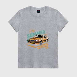 Футболка хлопковая женская My Summer Car Toyota Corolla, цвет: меланж