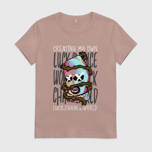 Женская футболка Создание собственного / Пыльно-розовый – фото 1