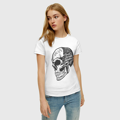 Женская футболка Creative Brain / Белый – фото 3
