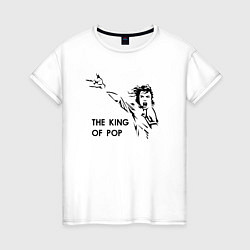 Женская футболка Michael Jackson - the king of pop