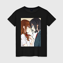 Футболка хлопковая женская Хоримия Кёко Хори, цвет: черный