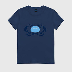 Футболка хлопковая женская О моём перерождении в слизь Римуру Темпест, цвет: тёмно-синий
