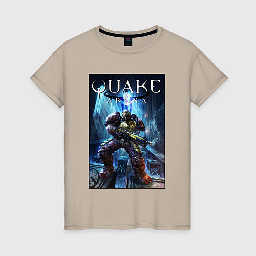 Женская футболка Quake arena - Ranger / Миндальный – фото 1