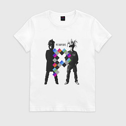 Футболка хлопковая женская Pet Shop Boys - duet from england, цвет: белый