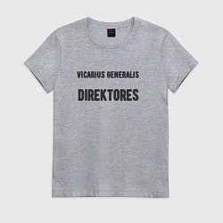 Футболка хлопковая женская Генеральный заместитель директора - латинский, цвет: меланж
