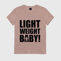 Футболка хлопковая женская Light weight baby, цвет: пыльно-розовый