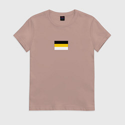 Футболка хлопковая женская Rus empire minimalism, цвет: пыльно-розовый