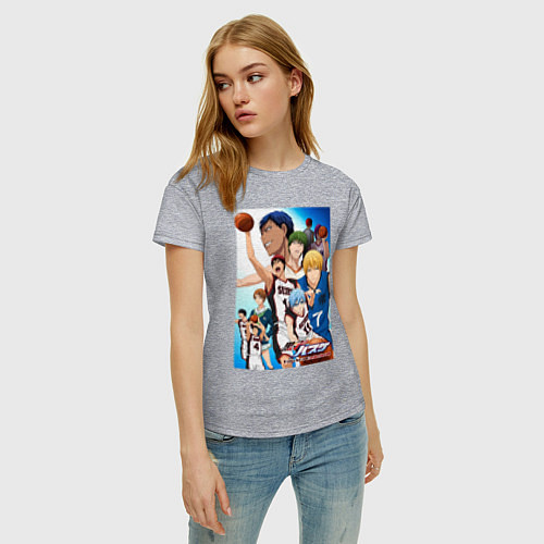 Женская футболка Баскетбол Куроко / Меланж – фото 3