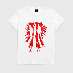 Футболка хлопковая женская Ходячие мертвецы Дэрил Диксон, цвет: белый